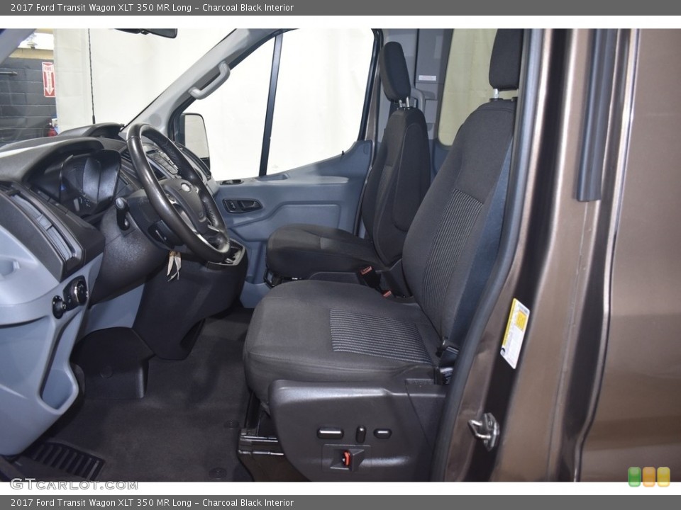 Charcoal Black Interior Front Seat for the 2017 Ford Transit Wagon XLT 350 MR Long #139916538
