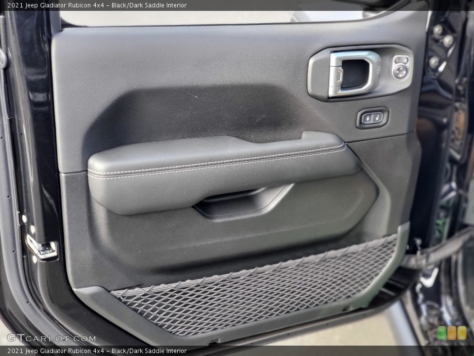 Black/Dark Saddle Interior Door Panel for the 2021 Jeep Gladiator Rubicon 4x4 #139916745