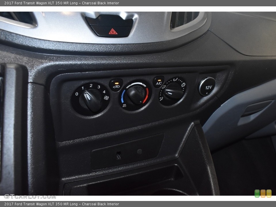 Charcoal Black Interior Controls for the 2017 Ford Transit Wagon XLT 350 MR Long #139916823