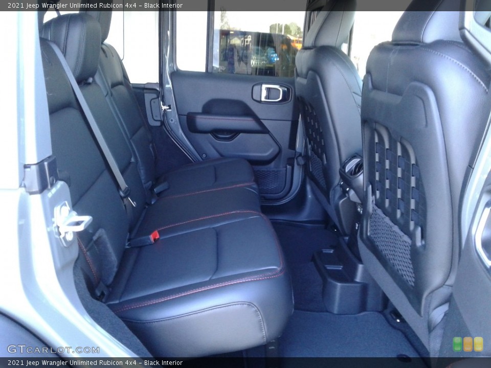 Black Interior Rear Seat for the 2021 Jeep Wrangler Unlimited Rubicon 4x4 #139918083
