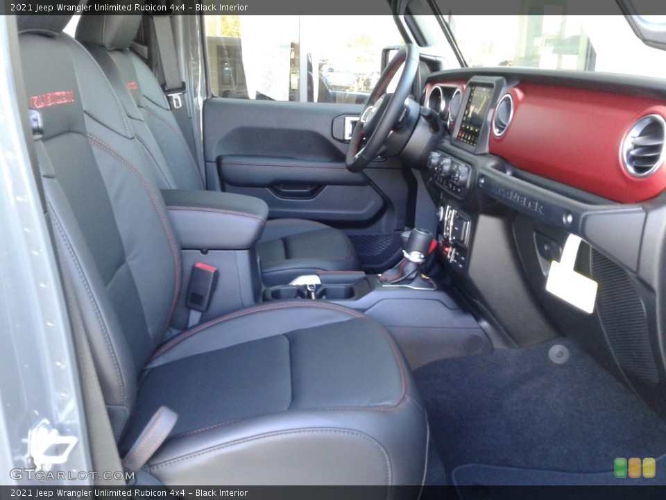 Black Interior Front Seat for the 2021 Jeep Wrangler Unlimited Rubicon 4x4 #139918107