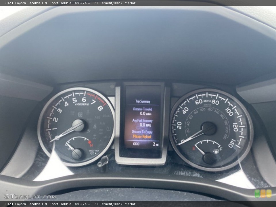 TRD Cement/Black Interior Gauges for the 2021 Toyota Tacoma TRD Sport Double Cab 4x4 #139918818
