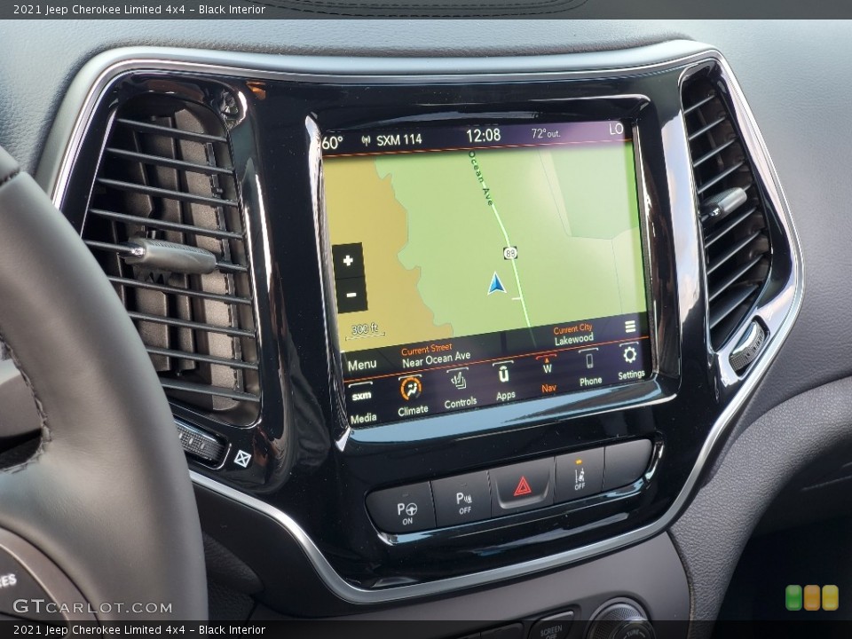 Black Interior Navigation for the 2021 Jeep Cherokee Limited 4x4 #139919028