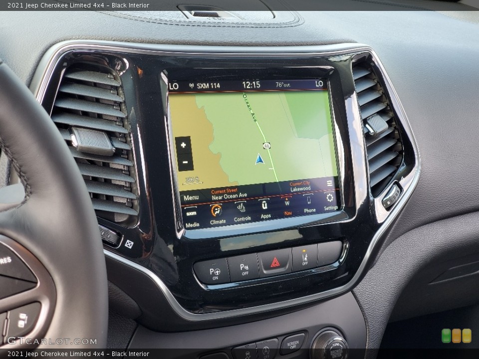 Black Interior Navigation for the 2021 Jeep Cherokee Limited 4x4 #139919421