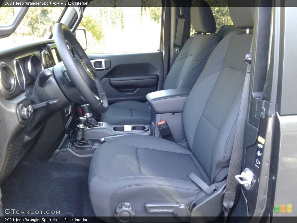 Black Interior Photo for the 2021 Jeep Wrangler Sport 4x4 #139920591