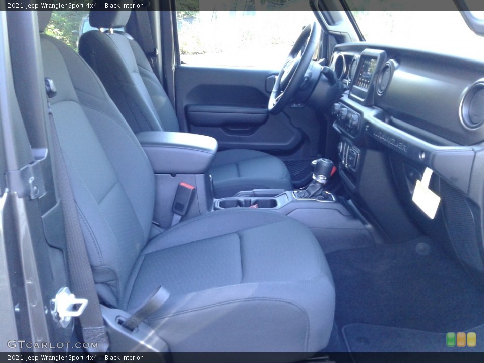 Black Interior Front Seat for the 2021 Jeep Wrangler Sport 4x4 #139920720