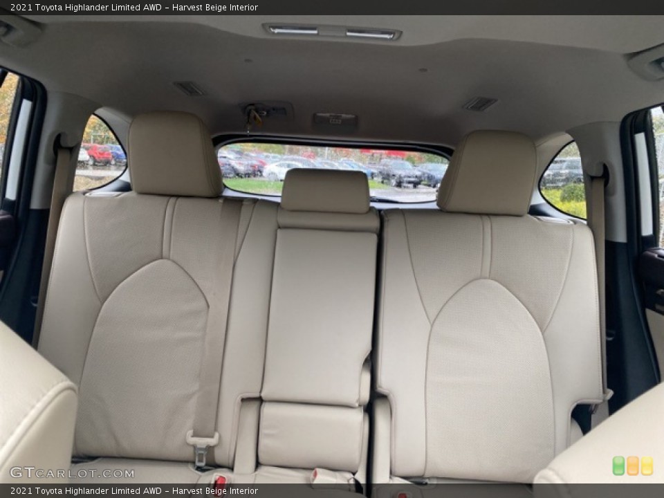 Harvest Beige Interior Rear Seat for the 2021 Toyota Highlander Limited AWD #139920831