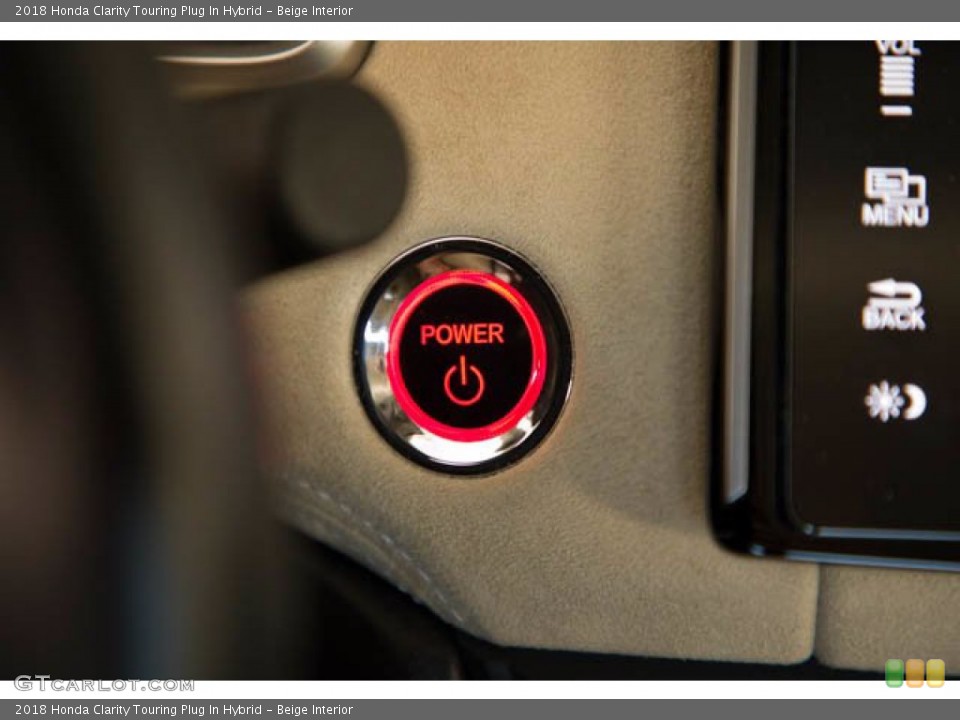 Beige Interior Controls for the 2018 Honda Clarity Touring Plug In Hybrid #139921422