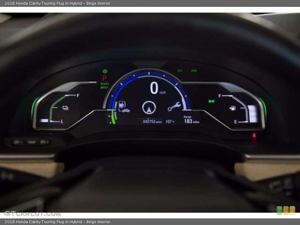 Beige Interior Gauges for the 2018 Honda Clarity Touring Plug In Hybrid #139921671