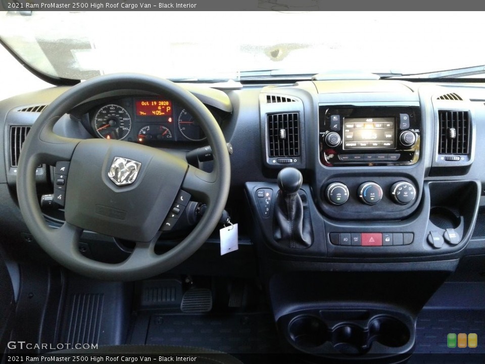 Black Interior Dashboard for the 2021 Ram ProMaster 2500 High Roof Cargo Van #139923561