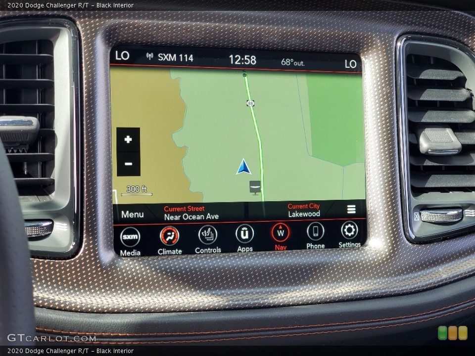Black Interior Navigation for the 2020 Dodge Challenger R/T #139924612