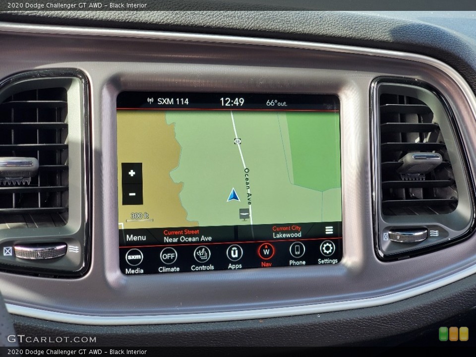 Black Interior Navigation for the 2020 Dodge Challenger GT AWD #139924885