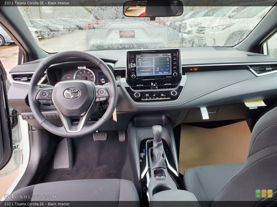 Black Interior Dashboard for the 2021 Toyota Corolla SE #139925611