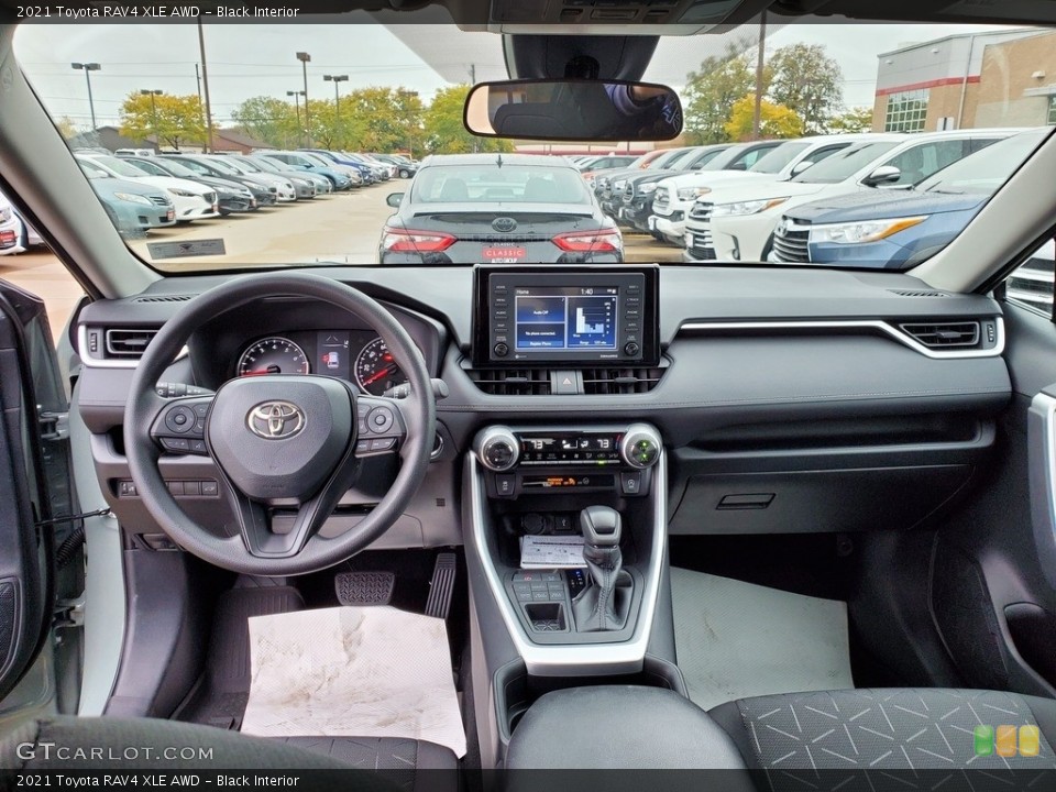 Black Interior Dashboard for the 2021 Toyota RAV4 XLE AWD #139928056