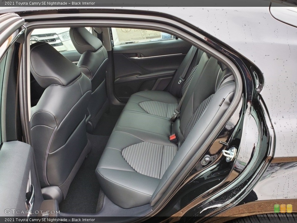 Black Interior Rear Seat for the 2021 Toyota Camry SE Nightshade #139928343