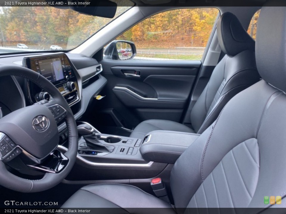 Black Interior Front Seat for the 2021 Toyota Highlander XLE AWD #139928527