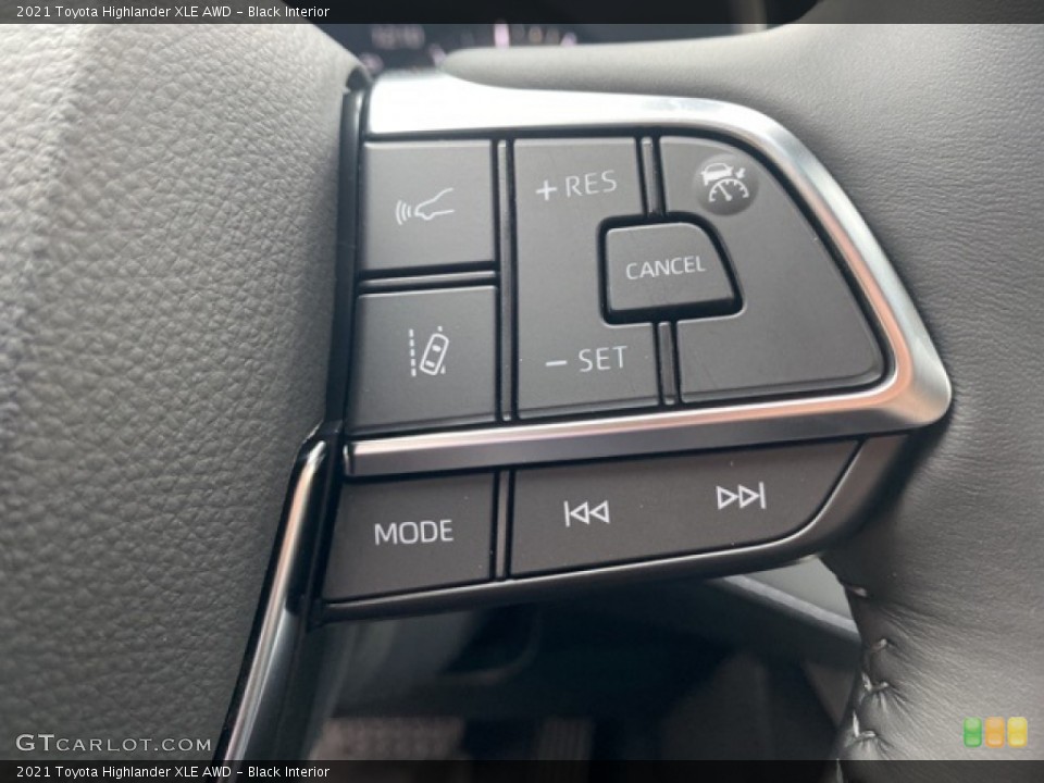 Black Interior Steering Wheel for the 2021 Toyota Highlander XLE AWD #139928824