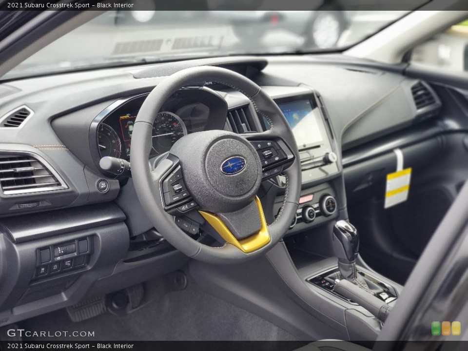 Black Interior Dashboard for the 2021 Subaru Crosstrek Sport #139929019