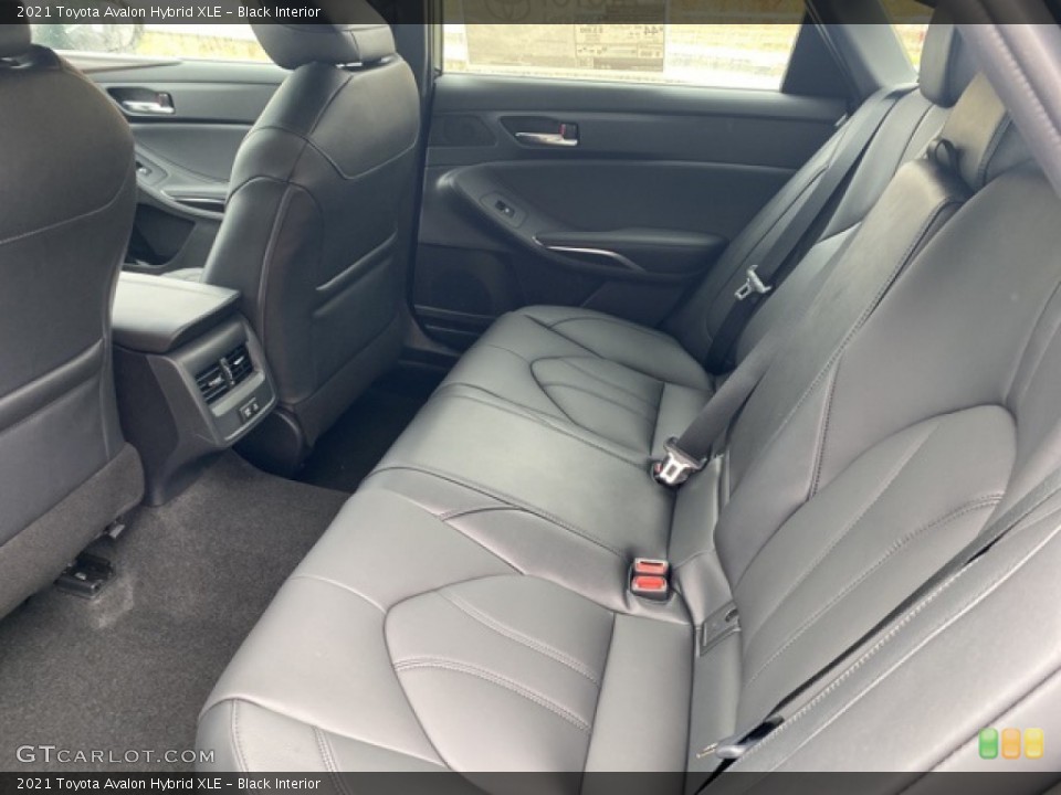 Black Interior Rear Seat for the 2021 Toyota Avalon Hybrid XLE #139929637