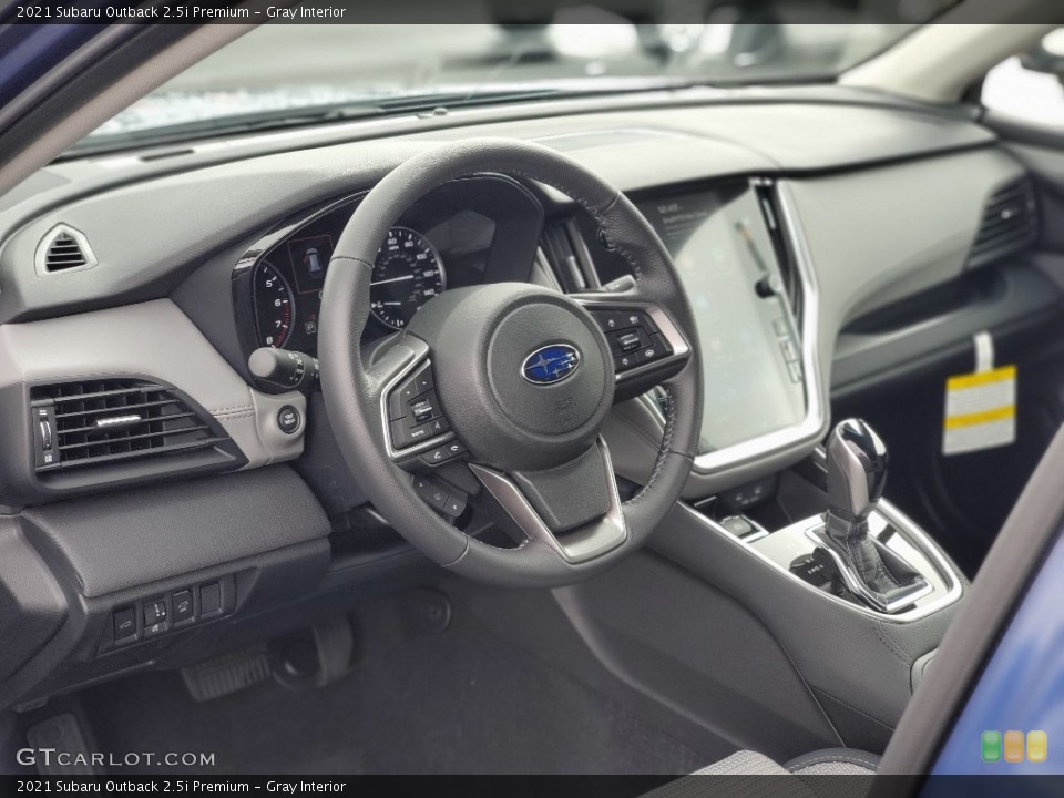 Gray Interior Dashboard for the 2021 Subaru Outback 2.5i Premium #139929842