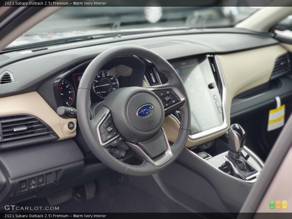Warm Ivory Interior Dashboard for the 2021 Subaru Outback 2.5i Premium #139930201