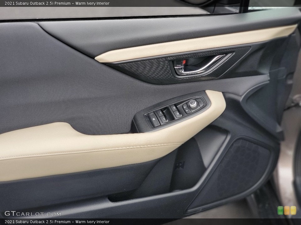 Warm Ivory Interior Door Panel for the 2021 Subaru Outback 2.5i Premium #139930252