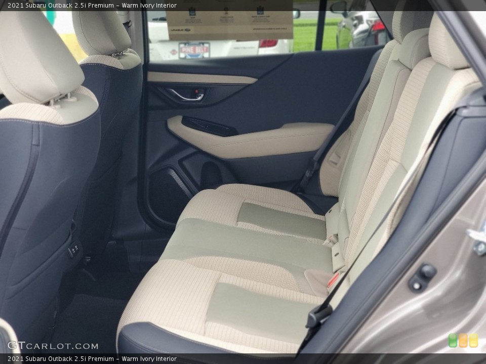 Warm Ivory Interior Rear Seat for the 2021 Subaru Outback 2.5i Premium #139931344