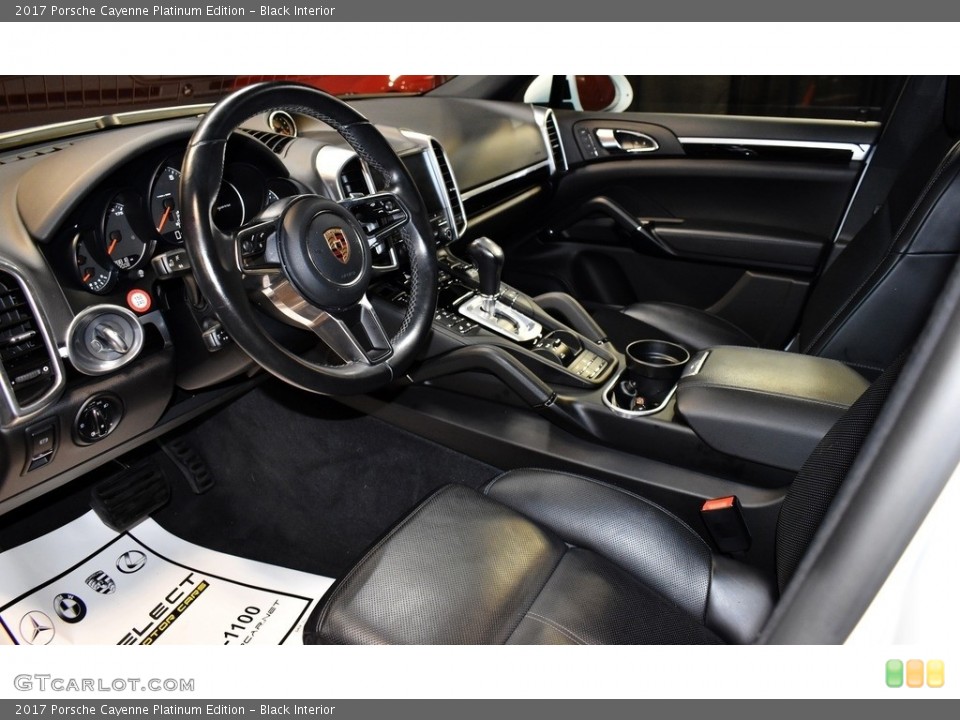 Black Interior Front Seat for the 2017 Porsche Cayenne Platinum Edition #139931917