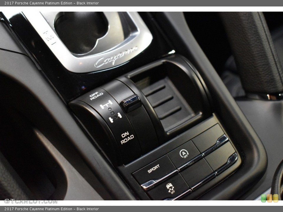 Black Interior Controls for the 2017 Porsche Cayenne Platinum Edition #139931997