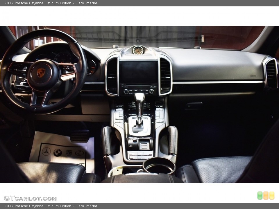 Black Interior Dashboard for the 2017 Porsche Cayenne Platinum Edition #139932052