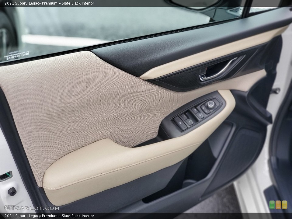Slate Black Interior Door Panel for the 2021 Subaru Legacy Premium #139932505