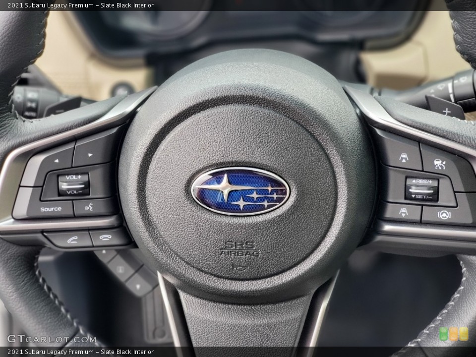 Slate Black Interior Steering Wheel for the 2021 Subaru Legacy Premium #139932577