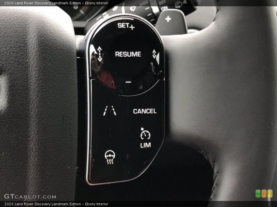 Ebony Interior Steering Wheel for the 2020 Land Rover Discovery Landmark Edition #139933666