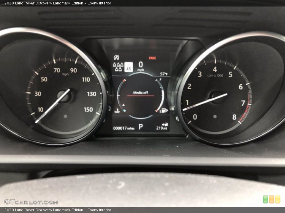 Ebony Interior Gauges for the 2020 Land Rover Discovery Landmark Edition #139933687