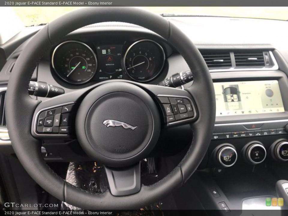 Ebony Interior Steering Wheel for the 2020 Jaguar E-PACE  #139934079