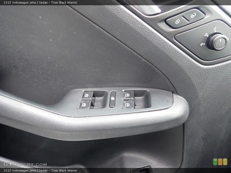 Titan Black Interior Door Panel for the 2015 Volkswagen Jetta S Sedan #139934089