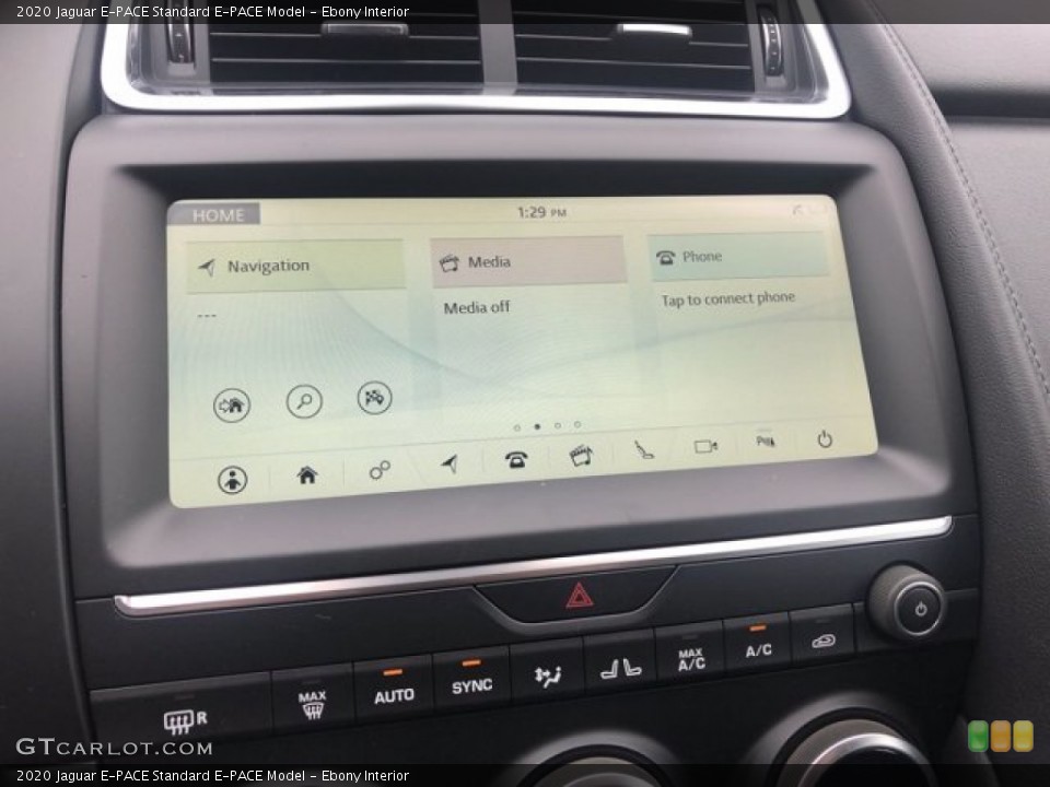 Ebony Interior Controls for the 2020 Jaguar E-PACE  #139934119
