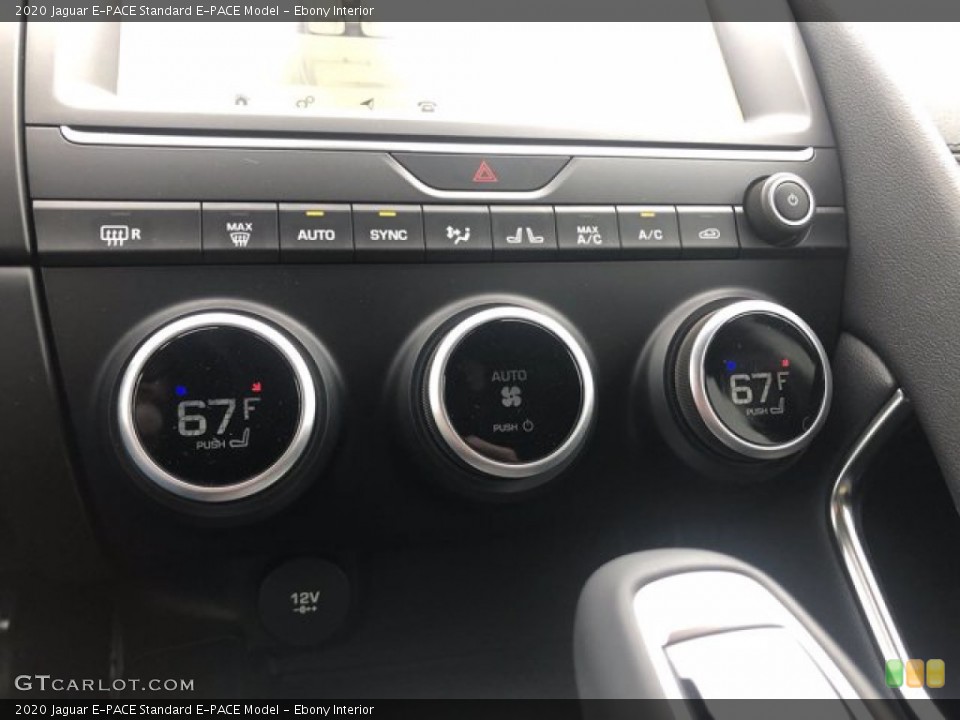 Ebony Interior Controls for the 2020 Jaguar E-PACE  #139934161