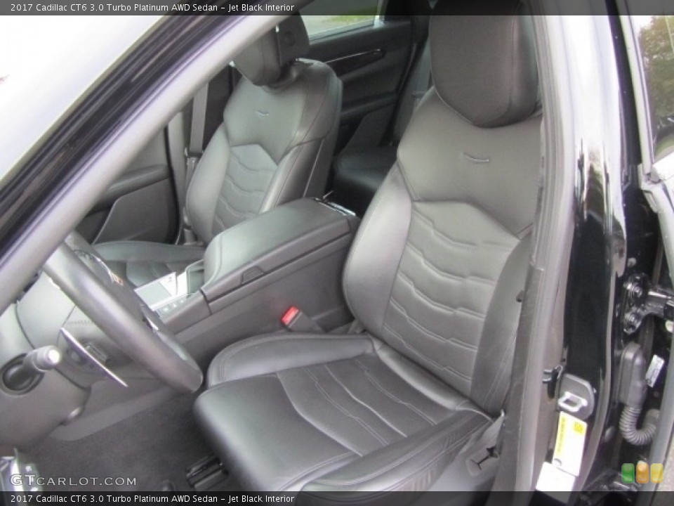 Jet Black Interior Front Seat for the 2017 Cadillac CT6 3.0 Turbo Platinum AWD Sedan #139935113