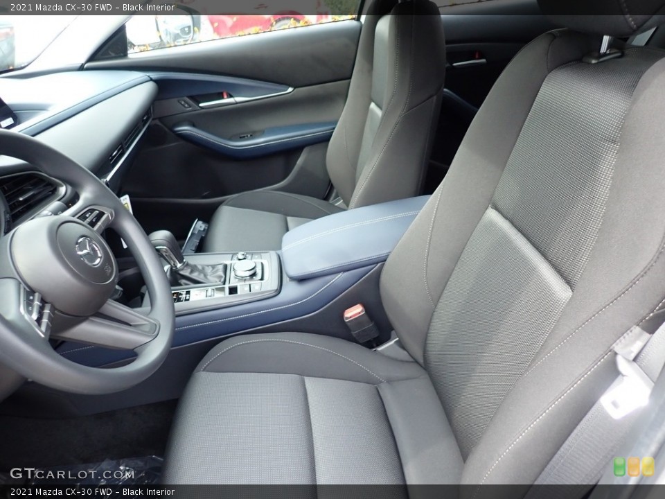 Black Interior Front Seat for the 2021 Mazda CX-30 FWD #139936842