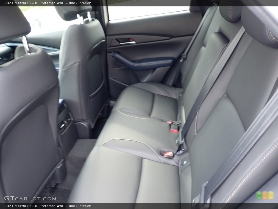 Black Interior Rear Seat for the 2021 Mazda CX-30 Preferred AWD #139937149