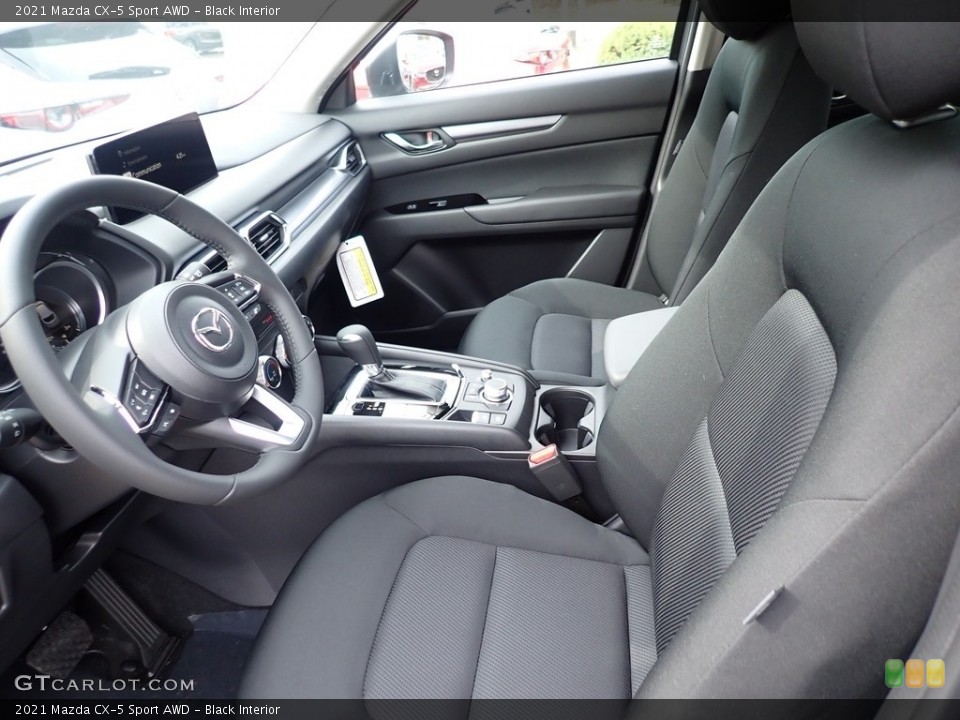 Black Interior Photo for the 2021 Mazda CX-5 Sport AWD #139938996