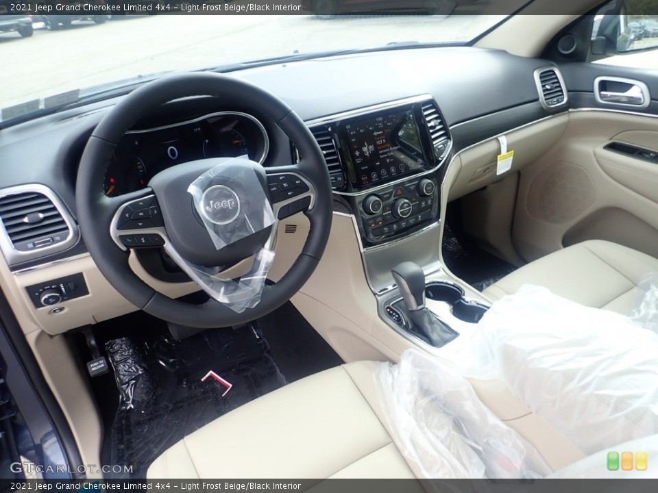 Light Frost Beige/Black Interior Photo for the 2021 Jeep Grand Cherokee Limited 4x4 #139939851