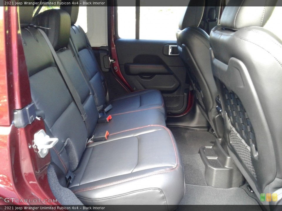 Black Interior Rear Seat for the 2021 Jeep Wrangler Unlimited Rubicon 4x4 #139941513