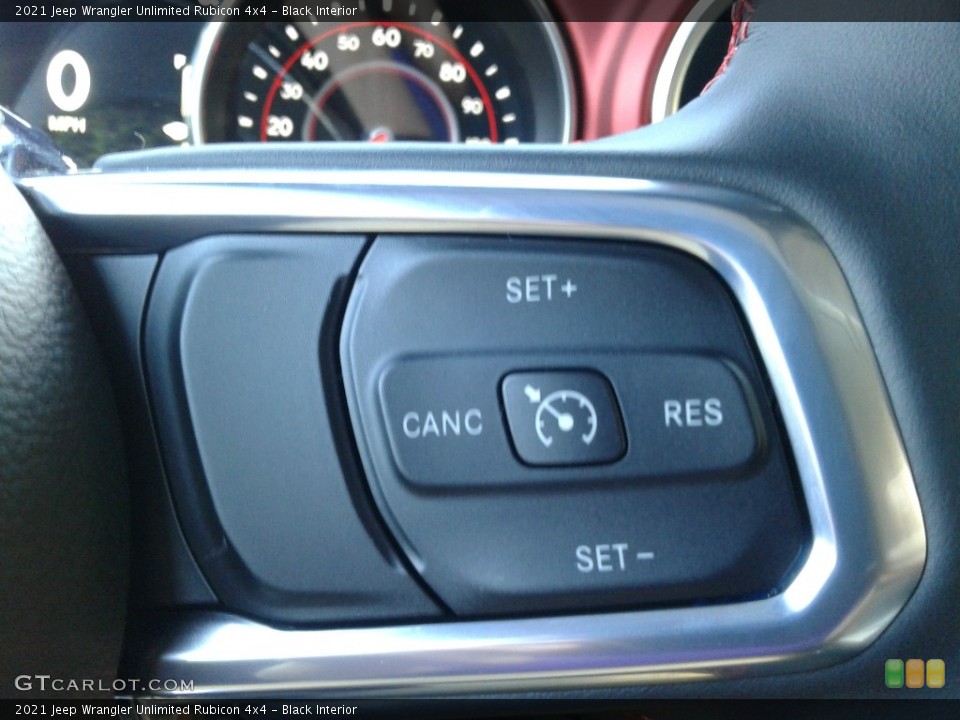 Black Interior Steering Wheel for the 2021 Jeep Wrangler Unlimited Rubicon 4x4 #139941624