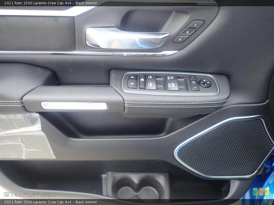 Black Interior Door Panel for the 2021 Ram 1500 Laramie Crew Cab 4x4 #139942002