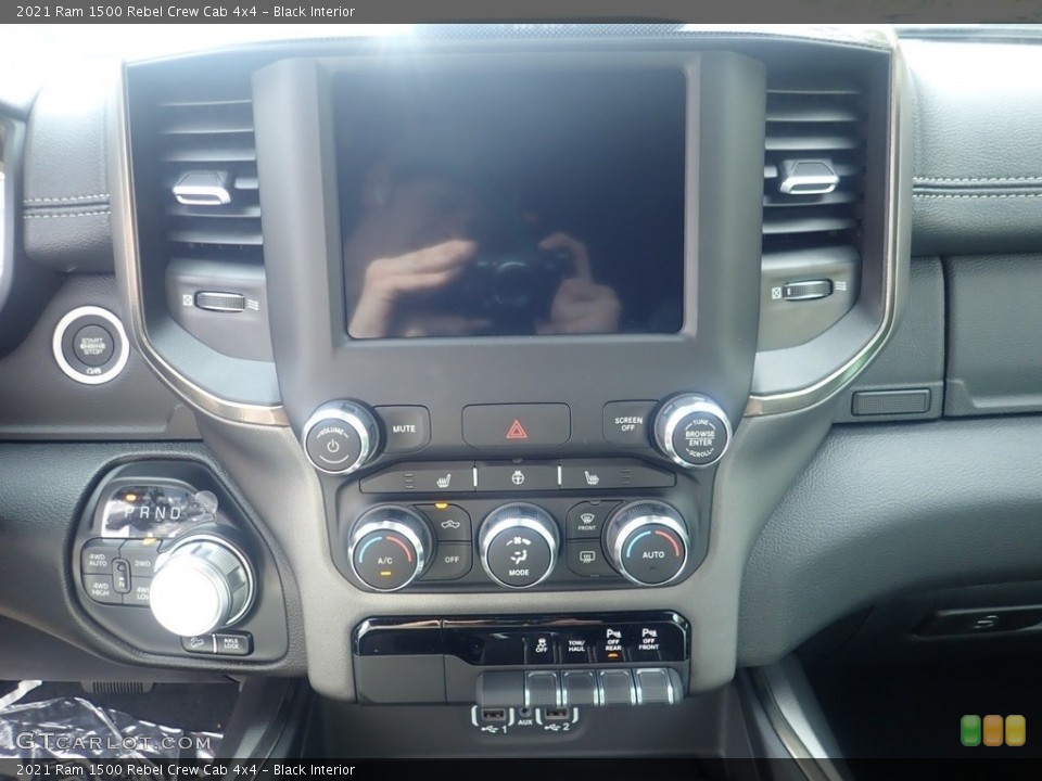 Black Interior Controls for the 2021 Ram 1500 Rebel Crew Cab 4x4 #139942602