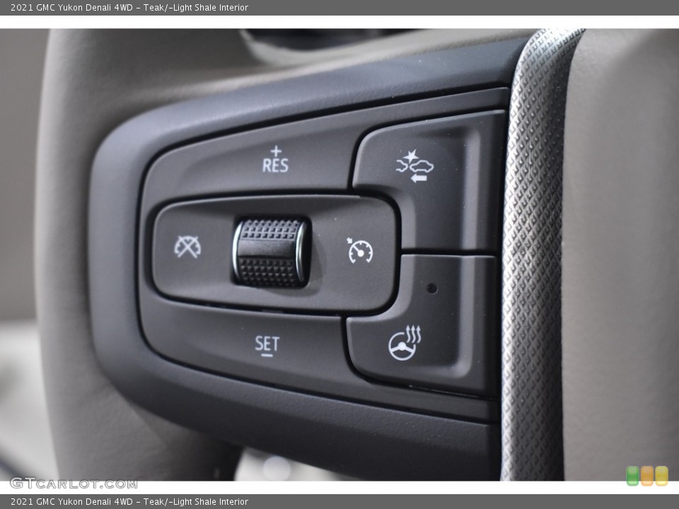 Teak/­Light Shale Interior Steering Wheel for the 2021 GMC Yukon Denali 4WD #139943361