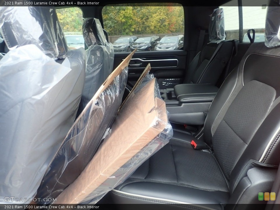 Black Interior Rear Seat for the 2021 Ram 1500 Laramie Crew Cab 4x4 #139944390