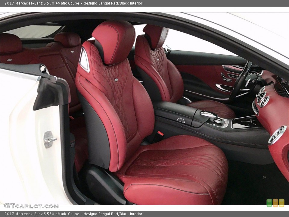 designo Bengal Red/Black Interior Front Seat for the 2017 Mercedes-Benz S 550 4Matic Coupe #139945497